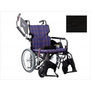 カワムラサイクルモダンCstyle 介助用 16インチ中・高床 No.19黒(ポリエステル) 座幅42-前座47cm(wf-503339-16)