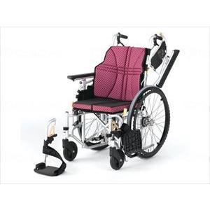 日進医療器ウルトラシリーズ 自走式 NA-U7 ワイン 座幅44-前座44cm(wf-512709-16)