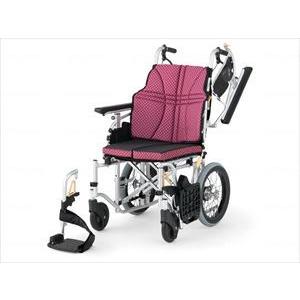 日進医療器ウルトラシリーズ 介助式 NAH-U7 ワイン 座幅40-前座40cm(wf-512710-2)