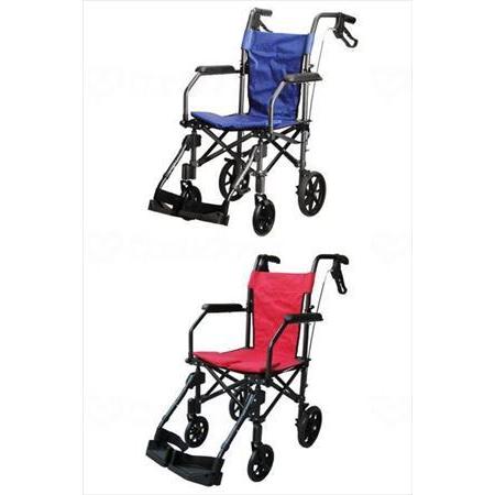 【※送料別途】ユーキ・トレーディング折り畳み式軽量介助車　ハンディライトプラス レッド 38(wf-555069-1)【単位：1】_1