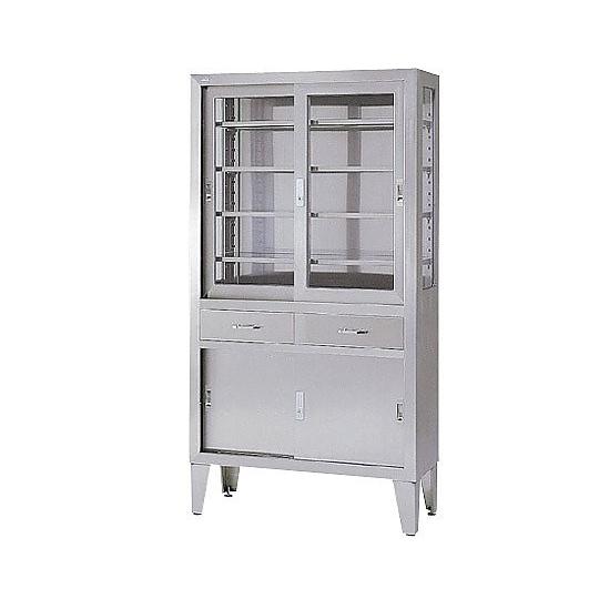 0-203-02器械戸棚引違扉１２００×４５０×１７５０ｍｍＳＫ−９Ｐ−２−２【個】(as1-0-203-02)