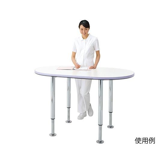 ナビス(アズワン)0-5690-14ナーステーブル（昇降脚タイプ）２４００×１２００×７００〜９００ｍｍ【個】(as1-0-5690-14)の画像