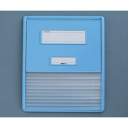 0-7509-11カードインデックスＡ４（横１面）１０名用ブルー(as1-0-7509-11)