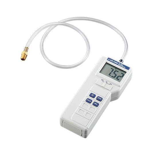 アズワン1-6121-01デジタルマノメータ（ゲージ圧計）Ｍ−３８２(as1-1-6121-01)