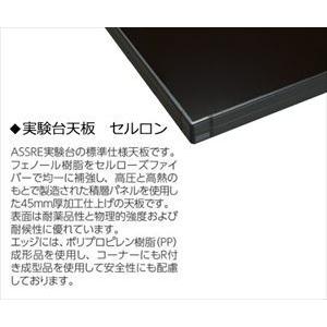 アズワン3-7848-02　中央実験台　(フレ-ムタイプ)　mm　ガラス戸付　1800　3000×1200×800　HFY-3012G(as1-3-7848-02)