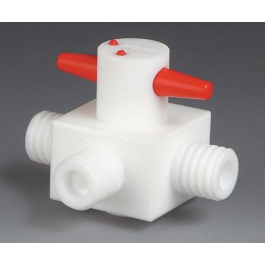 3-8236-02 PTFEストップコック E 686-14(as1-3-8236-02)