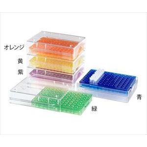 HEATHROW4-1836-03 低温PCRラック（96ウェル） 緑 5個入 120540[1箱(5個入)](as1-4-1836-03)