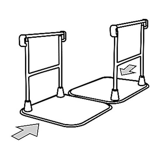 タマツ7-1442-02つながる手すり（すりてあ）32kg【個】(as1-7-1442-02)