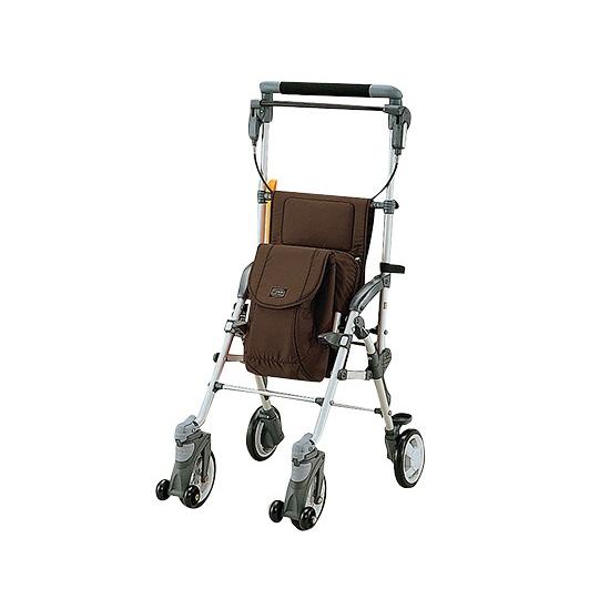 マキテック7-2273-03キャリースルーンNシルバーカーブラウン ダイエット、健康-その他車椅子間連商品-介護用品