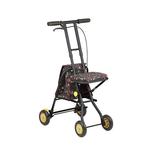 幸和製造所7-2296-02プチカフラワーブラック【個】(as1-7-2296-02) 車椅子-その他車椅子間連商品-ダイエット、健康