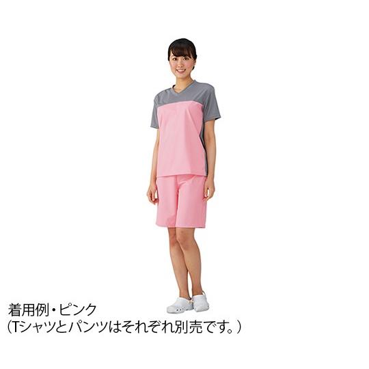 フットマーク7-3098-09入浴介護Tシャツ(男女兼用)ブルーLL【マイ】(as1-7-3098-09)｜drmart-2｜02