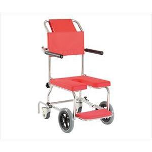 【組立必要】カワムラサイクル7-5863-14 シャワー用車いす レッド KSC-2/ST【1台】(as1-7-5863-14)