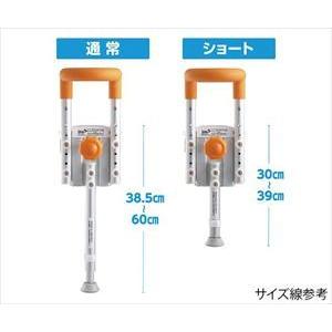 パナソニックエイジフリー7-8643-01　入浴グリップ　ユクリア（ユニットバス専用）　コンパクト200脚付S　オレンジ PN-L12314D【1個】(as1-7-8643-01)_1
