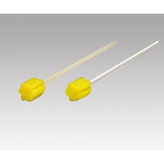 カワモト(川本産業)8-2549-03口腔ケアスポンジ(マウスピュア(Ｒ))プラスチック軸Ｍ・ふつう1箱(５０本/箱×１０箱入)【箱】(as1-8-2549-03)の画像