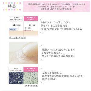 エアウォールふわりNo．1020 MA-E2100FT（100MMX20M) 8巻 24-4442-07 防水 透明 極薄 保護 肌トラブル 密着_3