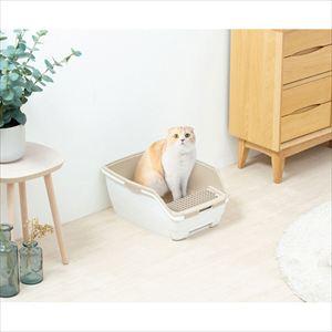 猫用 システムトイレ ハーフタイプ ONCH-530 (ホワイト/ベージュ) 1個