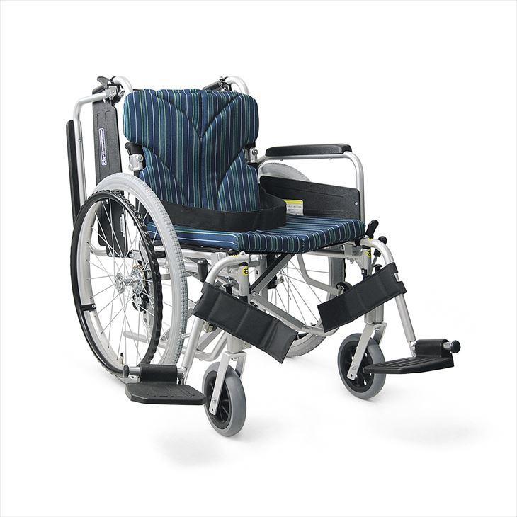コード 車いす(自走用・アルミ製)背折れ式 KA822-40B-MKA822-40B-Mシアン