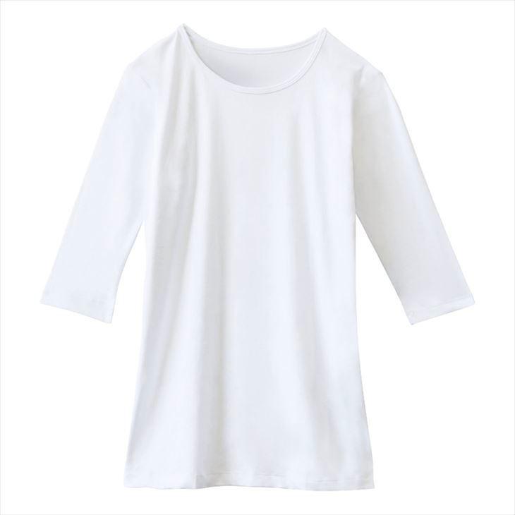 七分袖インナーTシャツ WH90029(3L)WH90029(3L)ホワイト(24-8127-05-01)【自重堂】［1点］【1単位】｜drmart