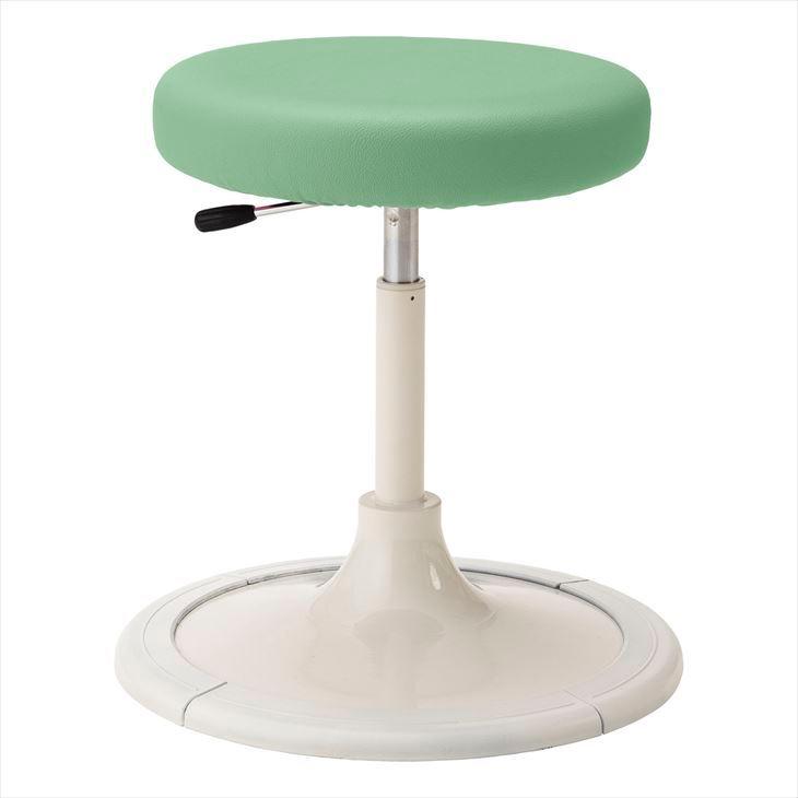 マツヨシ クランケチェア(背無) MY-N3247(プロテクターツキ)MY-N3247(プロテクターツキ)シトラスイエロー(24-8958-01-03)［1台］ マツヨシ クランケチェア（背無）アップルグリーン MY-N3247