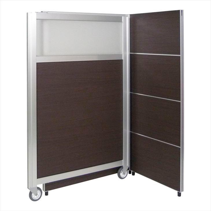 アルミスライドパーテーション FAP-100DK(ダークブラウン)FAP-100DK(ダークブラウン)(24-8962-00)【フヨー】【1単位】