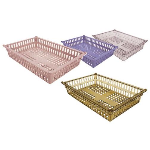 プラスチックバスケット PB64-10 プラスチックバスケット ブルー(01-2547-03-02)【1枚単位】