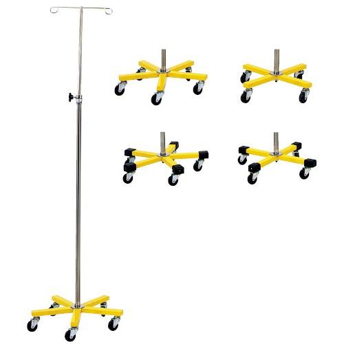 【その他研究、実験室設備】★正規品★マイスコカラーガートル台（４脚）黄 MY-160YN-B カラーガートルダイ(4キャク)キ(01-4821-03)【1台単位】