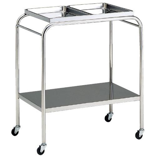 消毒盤台（Ｕ型・２枚用） MY-3017(トレー27X40CM) ショウドクバンダイUガタ2マイ(03-2885-00)