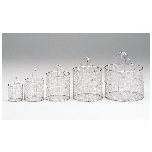 洗浄カゴ（丸型）ＳＳ 250XH250MM センジョウカゴ(マルガタ)SS(04-2250-00)