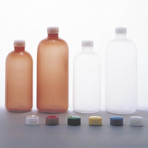 外用瓶Ａ茶（滅菌済） 300CC(3ボンX28フクロイリ)ガイヨウビンAチャ(メッキンズミ)青(08-2935-02-02)