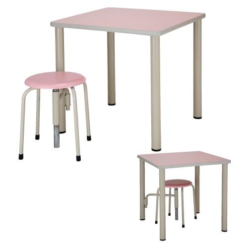 多目的健康診断テーブル STMS-7070(70X70X70CMタモクテキケンコウシンダンテーブルアイボリー(23-5114-00-01)