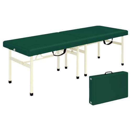 折りたたみ式診察台 オリタタミシキシンサツダイ(23-5356-00)TB-753(60X180X50CM)ビニルレザーメディグリーン【1台単位】