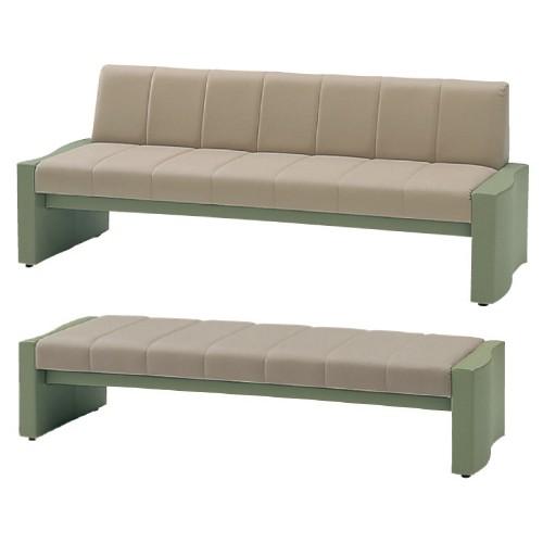 ロビーチェア（背付）張地Ａ SSB-52・S2(ボトムAL03E)ロビーチェア(セツキ)ハリジAピンク（AL-02I）(23-5541-01-09)