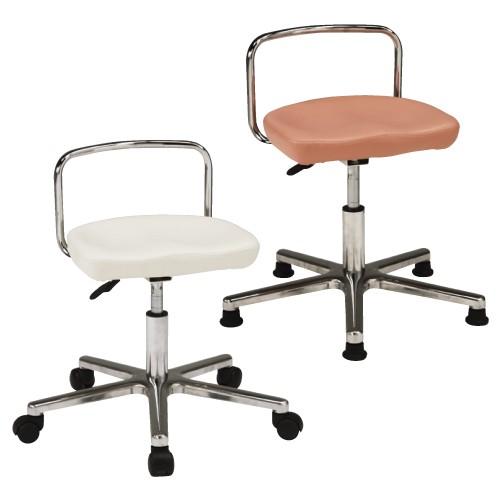 角座形チェア MS-33N(キャスタータイプ)カクザガタチェアピンク(23-6677-00-02)【1台単位】 介護用椅子、電動座椅子