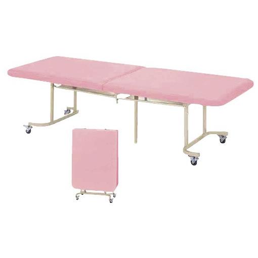 二つ折診察台 QM-1875M(75X180X55CM フタツオリシンサツダイ モカブラウン(23-6916-04-08)