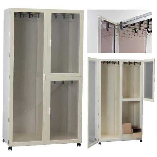 カテーテル収納庫（３室２枚扉） CCB-02 カテーテルシュウノウコ(3シツ2トビラ(23-6973-01)【1台単位】