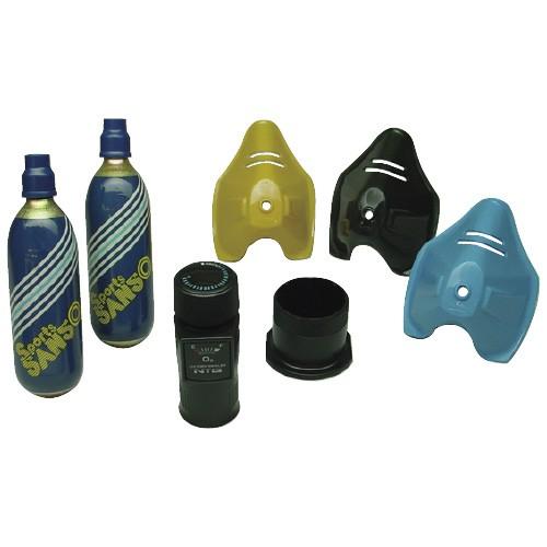 【※欠品中　納期未定※】スポーツ酸素用ボンベ スポーツサンソヨウボンベ 410080006(5ホンイリ)【1箱単位】(23-7391-01)【1箱単位】