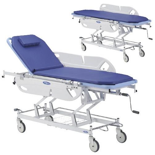 省力昇降式ストレッチャー NBST-210DB(セアゲツキ) ショウショクショウコウストレッチャー(24-3192-01)【1台単位】