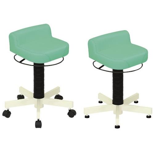 クランケチェア（アジャスター付） TB-1113-02 クランケチェア(アジャスターツキ) ビニルレザー黒(24-3212-01-03)