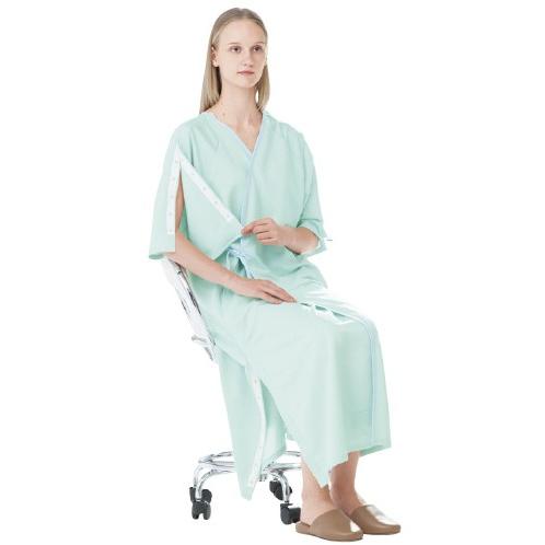 術前術後衣 EG-315(L)グリーン ジュツゼンジュツゴイ(24-4238-02)