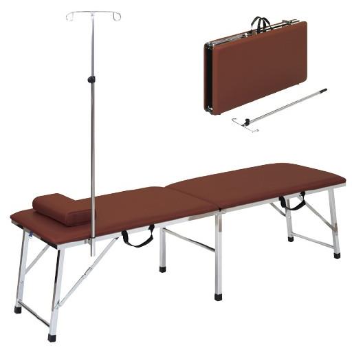 診察台（救急災害用） TB-983(50X180X55CM) シンサツダイ(キュウキュウサイガイヨ ビニルレザー茶(24-5400-01-04)