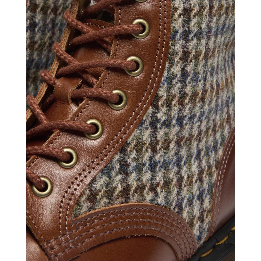 Dr. Martens ドクターマーチン MIE 1460 PASCAL HARRIS TWEED 8 ホール ブーツ ユニセックス AMBER T…の画像