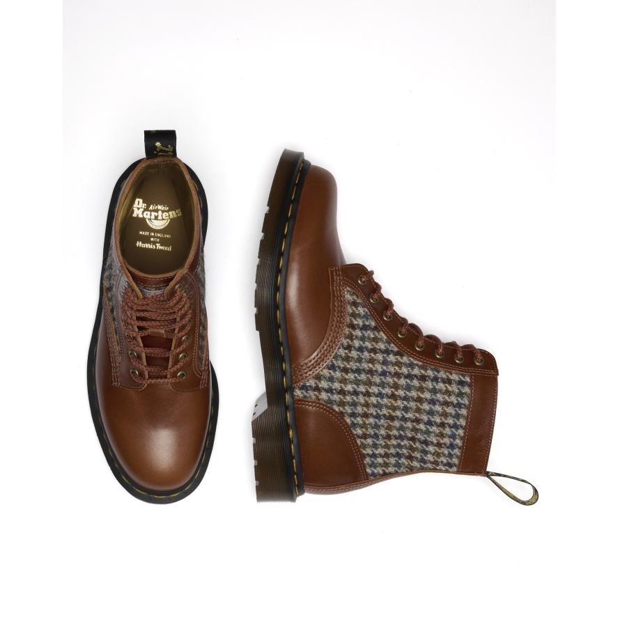 Dr. Martens ドクターマーチン MIE 1460 PASCAL HARRIS TWEED 8 ホール ブーツ ユニセックス AMBER T…の画像