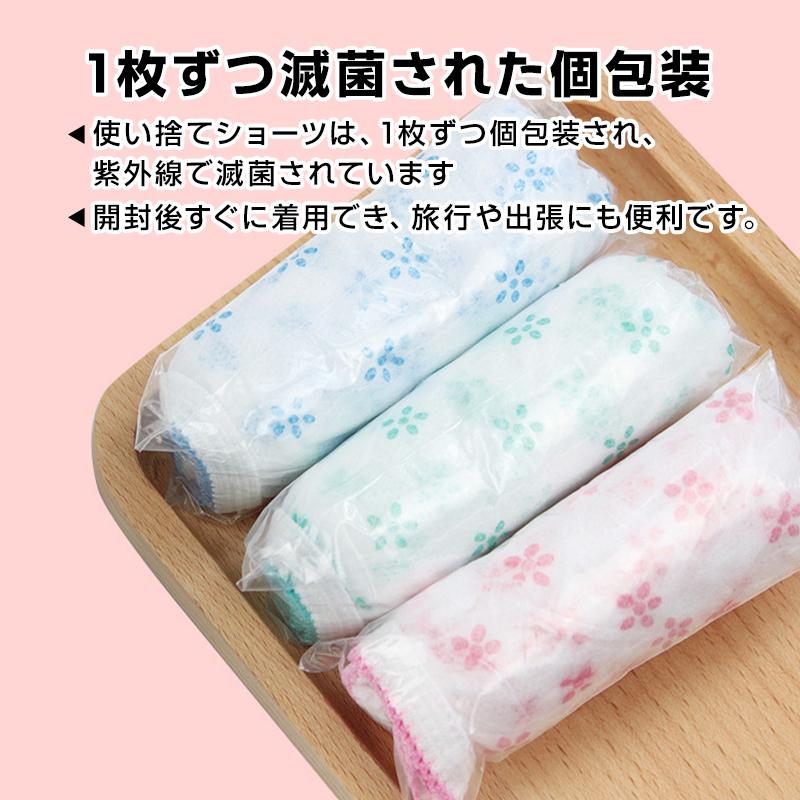 使い捨てパンツ 7枚入 個包装 下着 旅行用 純綿 軽量 締め付けない