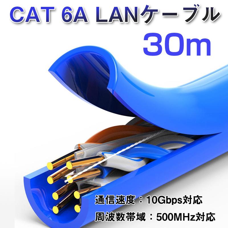 LANケーブル自作セット 貫通コネクタ30個+かしめ工具+LAN