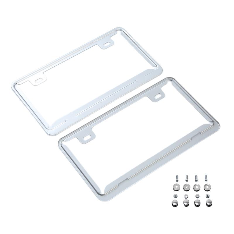 ナンバープレートフレーム 2枚セット 自動車用ナンバーフレーム ネジ