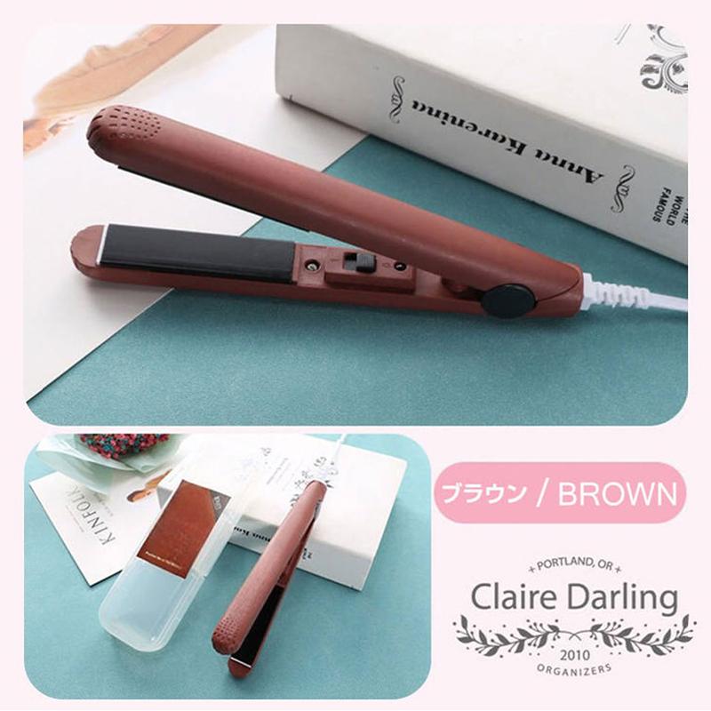 ミニヘアアイロン ストレート カール2way USB 旅行 持ち運び便利