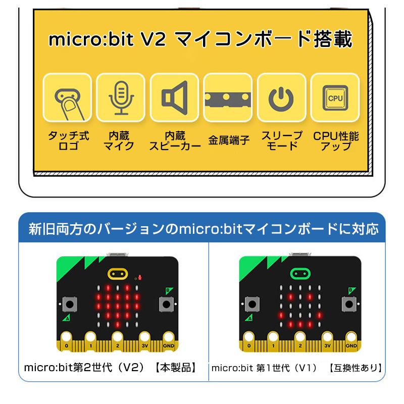 micro:bit マイクロビット v2.2 最新版 純正品 簡単 プログラミング 小学生 日本語教材 初心者 おすすめ 子供 パソコン クリスマス 誕生日 プレゼント おもちゃ｜droneshop｜03