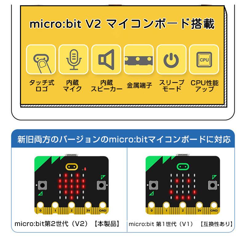 micro:bit マイクロビット v2.2 最新版 純正品 簡単 プログラミング 小学生 日本語教材 初心者 おすすめ 子供 パソコン ...