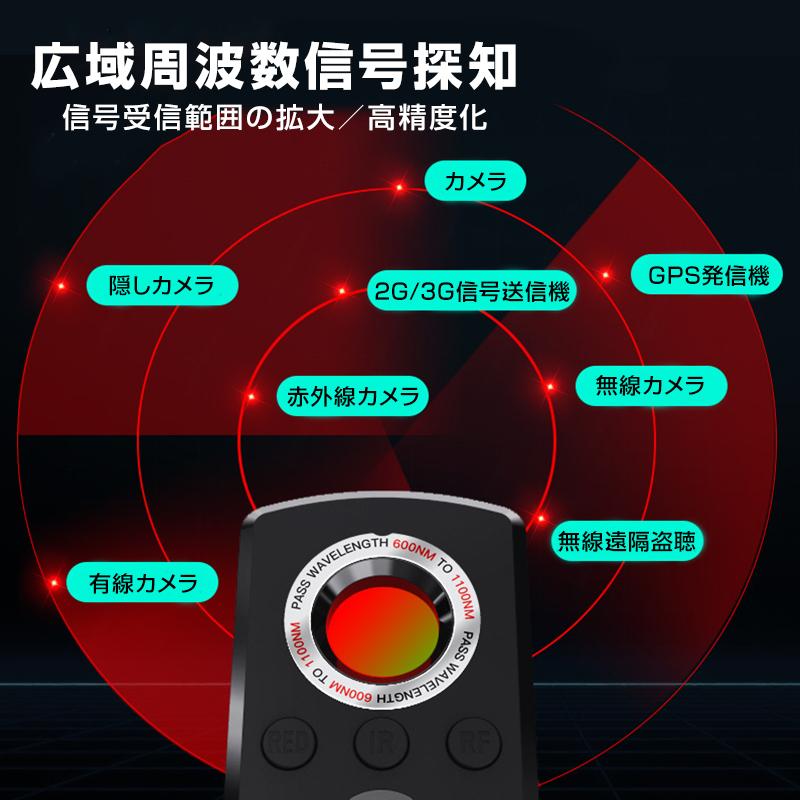 探知機 盗聴 盗撮 GPS 検知器 発見器 発見機 隠しカメラ 赤外線 電波