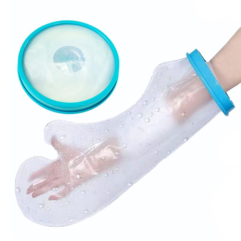 ギプス防水カバー 手 手首 肘 腕 足 子供 大人 防水 シリコン 風呂 シャワー 保護 濡れない 左右兼用 装着簡単 繰り返し 再利用 ケガ 火傷 包帯 骨折 入浴 病院 |  | 01